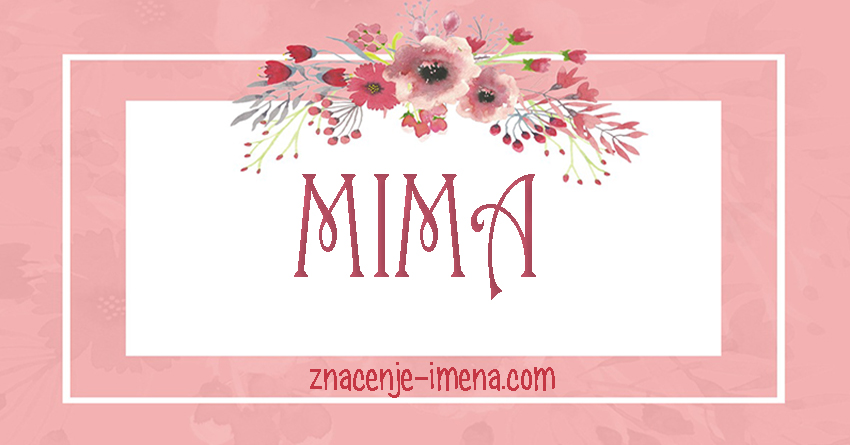 Značenje imena Mima